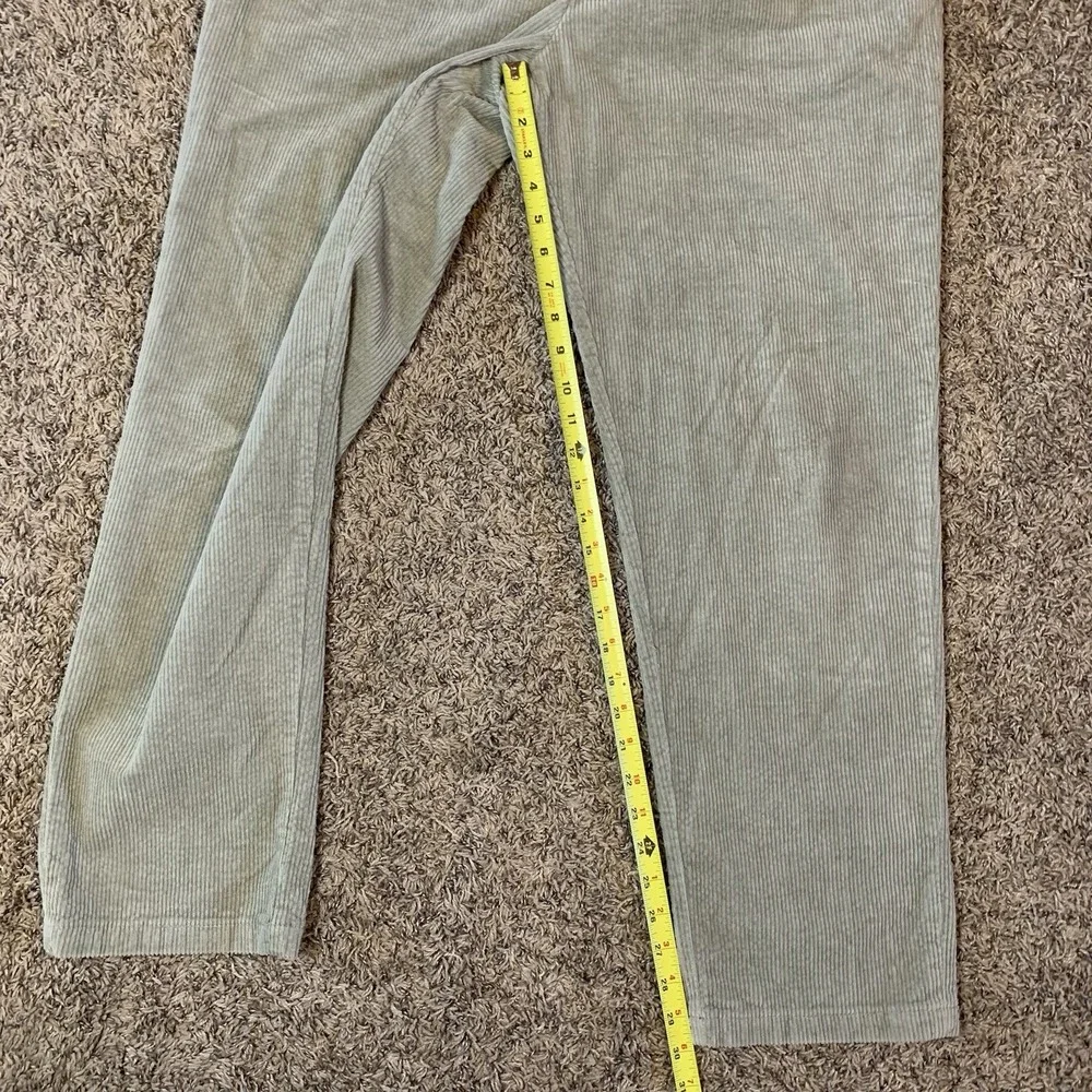 H&M Corduroy Pants Mens 38 (Fits 40x30) Sage Green Regular Fit